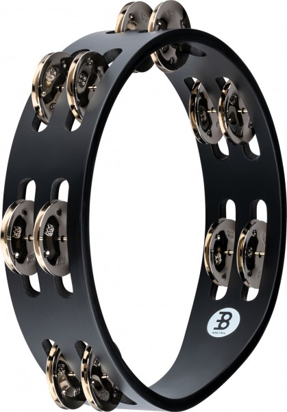 MEINL Percussion Compact Wood Series Tambourine - 8" (CTA2S-BK)