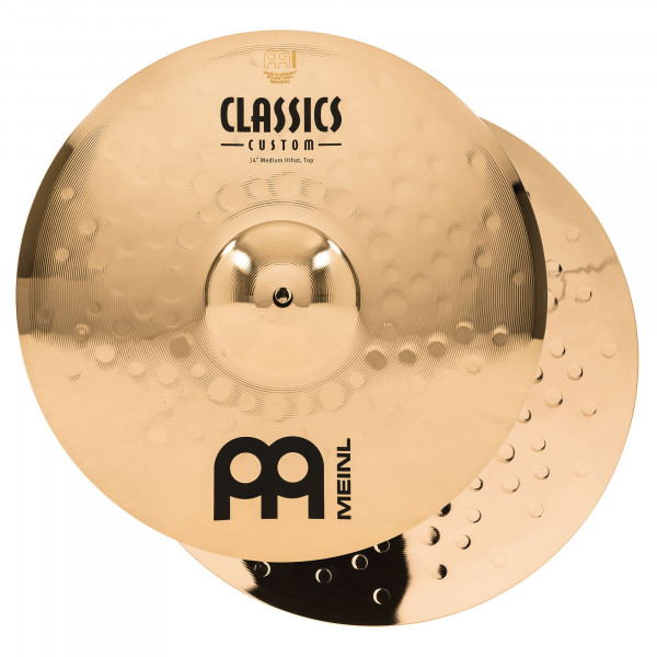 MEINL Cymbals Classics Custom Brilliant Medium Hihat - 14" (CC14MH-B)