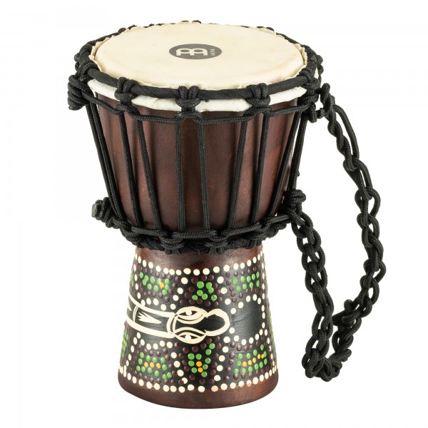 MEINL Percussion African Style Mini Djembe - Dark Serpent Design (HDJ6-XXS)