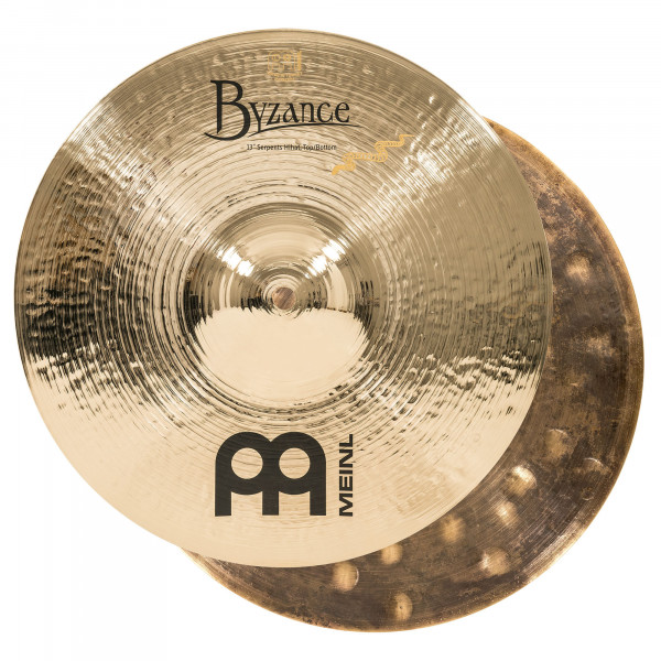 MEINL Cymbals Byzance Brilliant Serpents Hihat - 13" (B13SH-B)