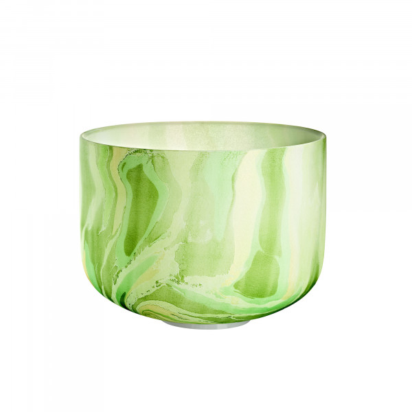 MEINL Sonic Energy 10" Marble Crystal Singing Bowl F4, Green, 432 Hz, Heart Chakra (MCSB10F)