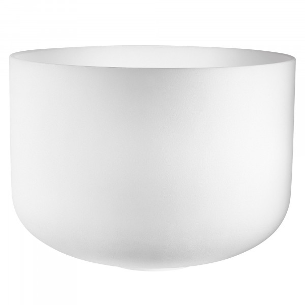 MEINL Sonic Energy 16" white-frosted Crystal Singing Bowl D3, 440 Hz, Sacral Chakra (CSBM16D3)