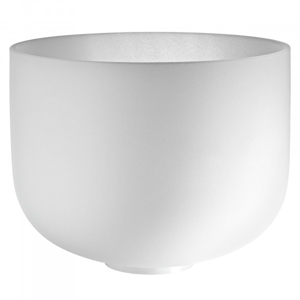 MEINL Sonic Energy 12" white-frosted Crystal Singing Bowl G3, 440 Hz, Throat Chakra (CSBM12G3)