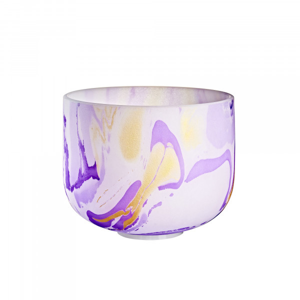 MEINL Sonic Energy 10" Marble Crystal Singing Bowl B4, Purple, 432 Hz, Crown Chakra (MCSB10B)