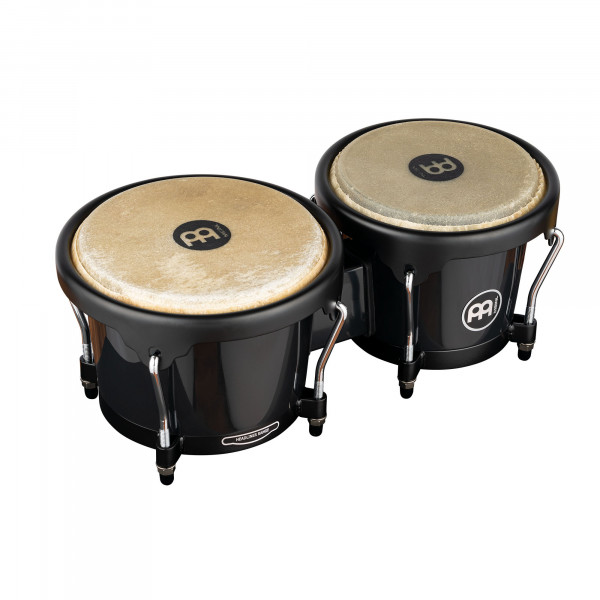 MEINL Percussion Journey Series Bongo 6 1/2" Macho & 7 1/2" Hembra - Black (HB50BK)