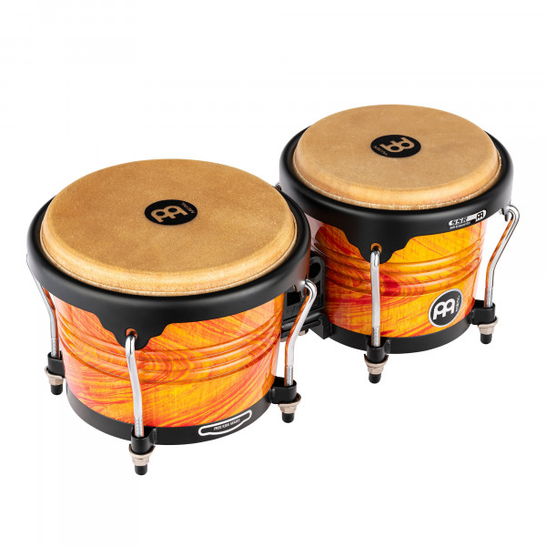 MEINL Percussion Marathon Serie Bongo - 6 3/4" Macho & 8" Hembra - Amber Flame (FWB190AF)