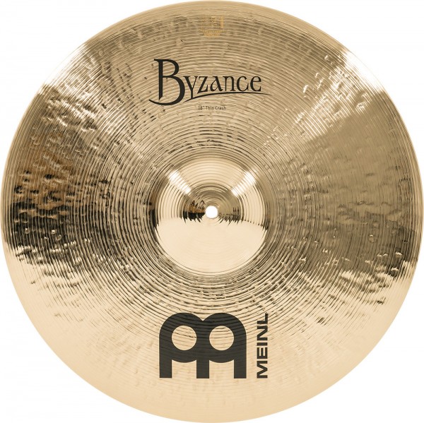 MEINL Cymbals Byzance Brilliant Medium Thin Crash - 18" (B18MTC-B)