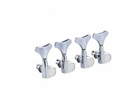 ORTEGA 4 in Line Bass Tuning Machines - Chrome (OTMEB4L-CR)