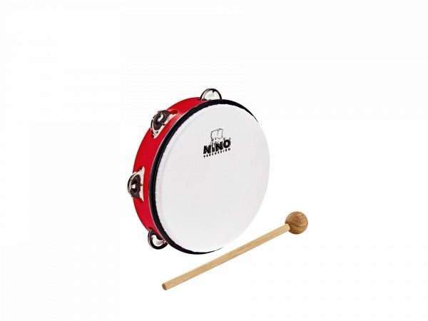 NINO Percussion Molded ABS Tambourine - 8" (NINO51R)