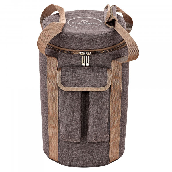 MEINL Sonic Energy 6" Crystal Singing Chalice Bag, for 5.5" to 6" chalices - Brown (CSCB6BR)