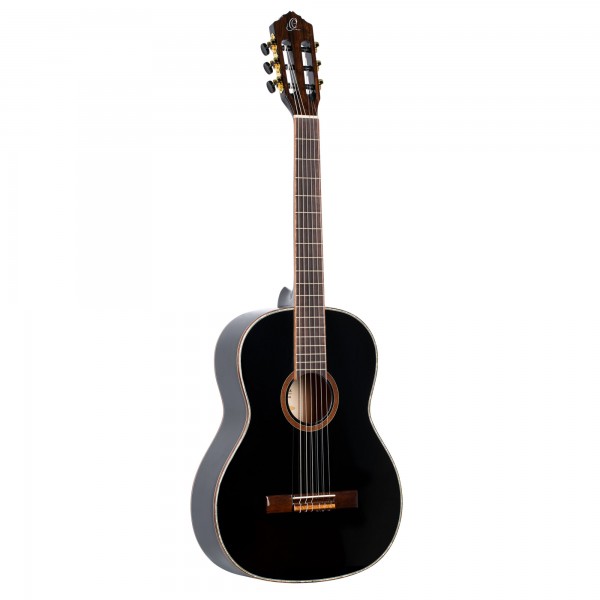 ORTEGA Family Series 4/4 Classical Slim Neck Guitar 6 String - Spruce / Mahogany Black + Gig Bag (R221SNBK)