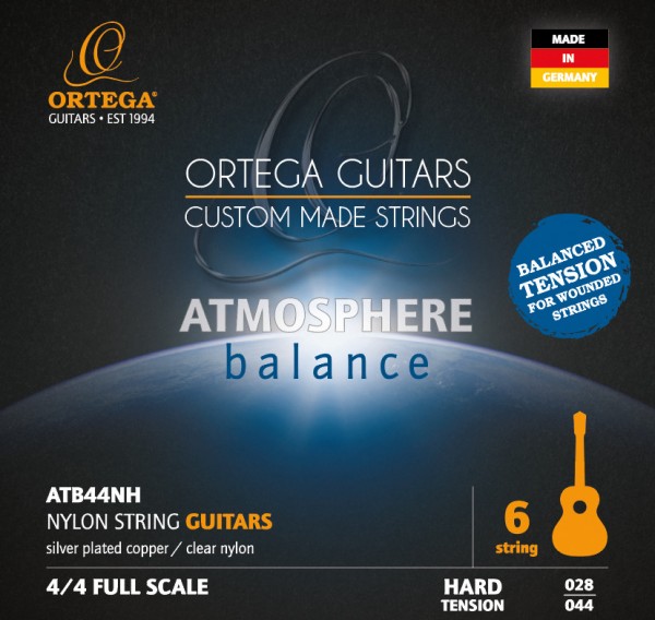 ORTEGA Atmosphere Balance Series Nylon String Set - Hard Tension (ATB44NH)