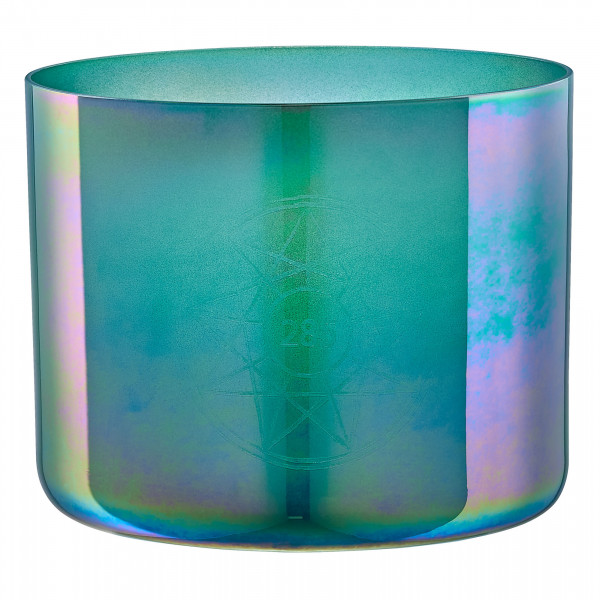 MEINL Sonic Energy 6.75" Essence Solfeggio Crystal Singing Bowl 285 Hz, Turquoise Green (ESOLCSB285)