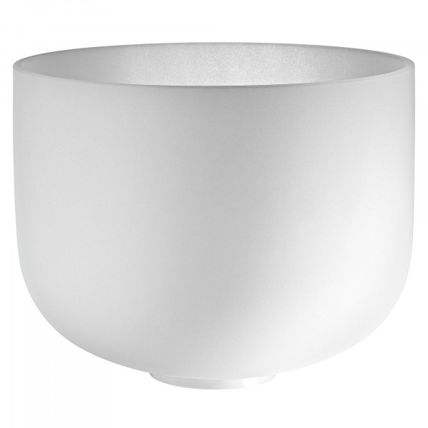 MEINL Sonic Energy 12" white-frosted Crystal Singing Bowl A3, 440 Hz, Brow Chakra (CSBM12A3)