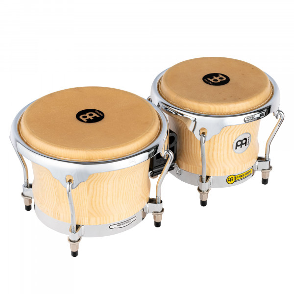 MEINL Percussion Free Ride Collection Bongo 7" Macho & 8 1/2" Hembra - American White Ash (CS400AWA-M)