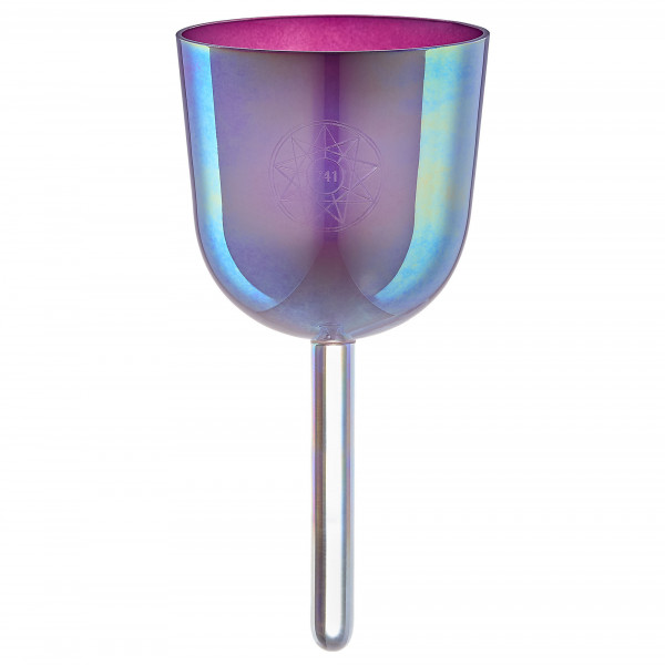 MEINL Sonic Energy 3.75"Essence Solfeggio Crystal Singing Bowl Sol 741 Hz, Lavender Purple (ESOLCSB741)