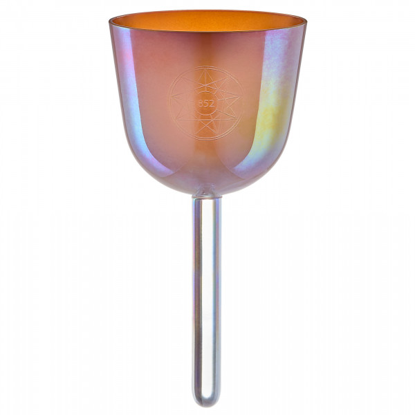 MEINL Sonic Energy 3.75" Essence Solfeggio Crystal Singing Bowl La 852 Hz, Mango Mojito (ESOLCSB852)