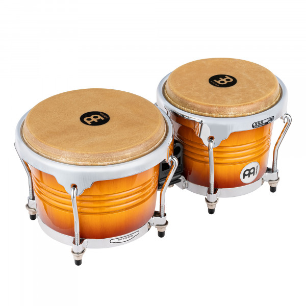 MEINL Percussion Marathon Exclusive Serie Bongo - 6 3/4" Macho & 8" Hembra - Gold Amber Sunburst (FWB200GAB)