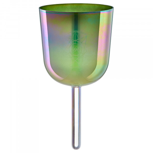 MEINL Sonic Energy 5.75" Essence Solfeggio Crystal Singing Bowl Ut 396 Hz, Olive Green (ESOLCSB396)