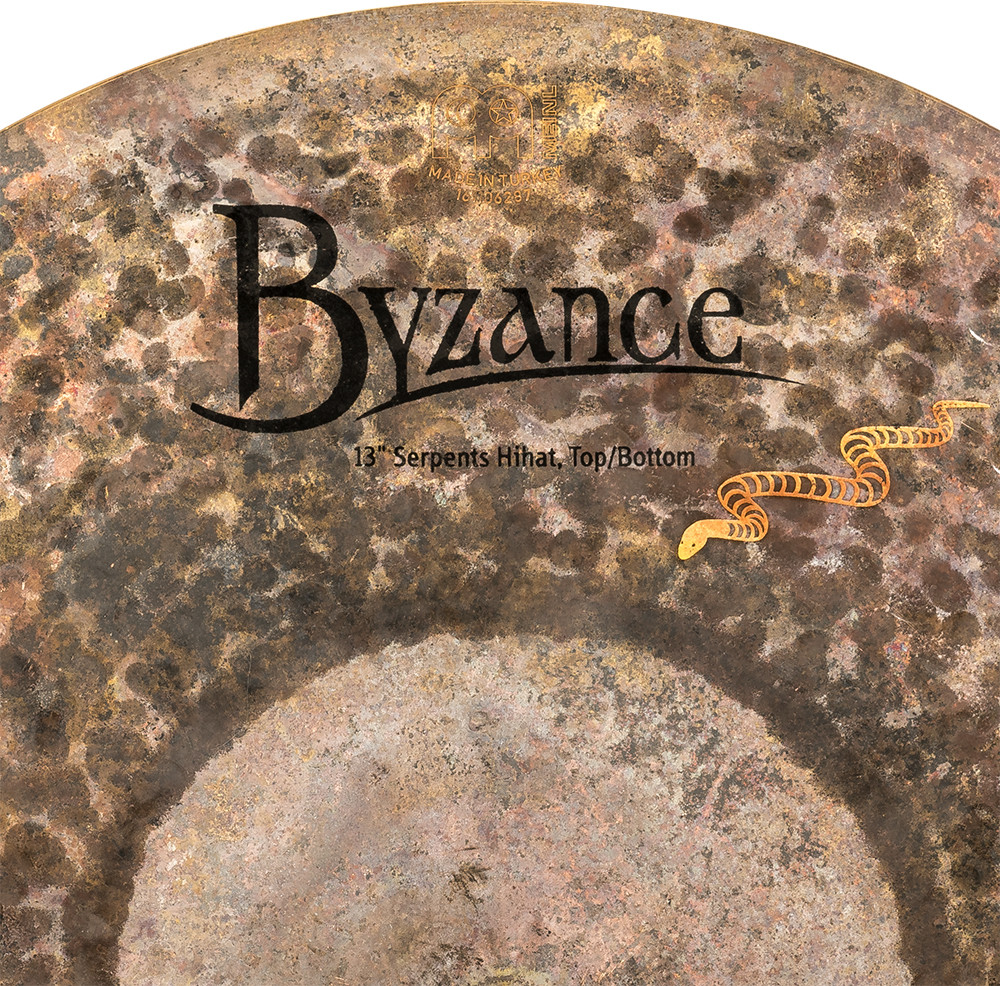 MEINL Cymbals Byzance Brilliant Serpents Hihat - 13