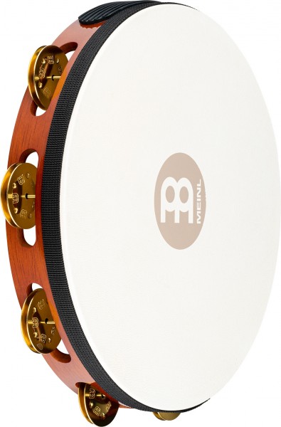 MEINL Percussion Traditional Wood Series Headed Tambourine - 10" (TAH1B-AB)