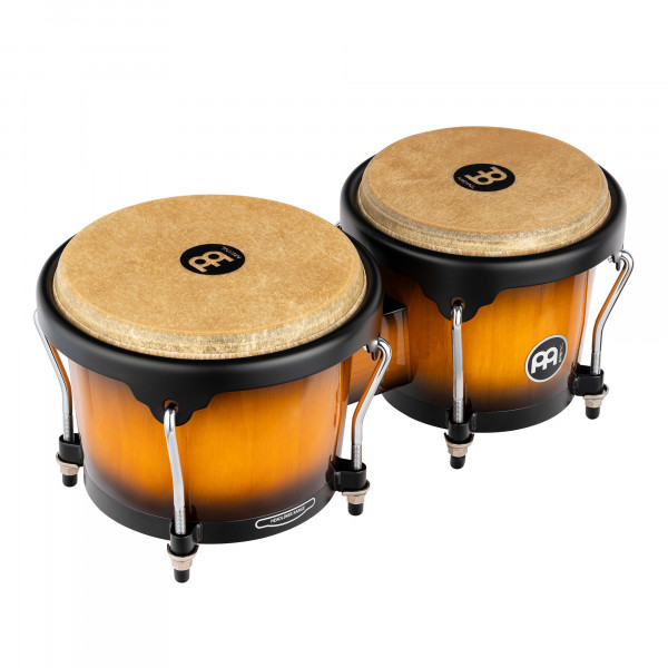 MEINL Percussion Headliner Series Wood Bongo 6 3/4" Macho & 8" Hembra - Vintage Sunburst (HB100VSB)