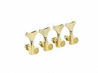 ORTEGA 4 in Line Bass Tuning Machines - Gold (OTMEB4L-GO)