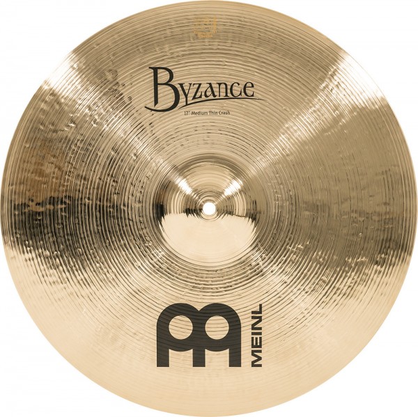 MEINL Cymbals Byzance Brilliant Medium Thin Crash - 17" (B17MTC-B)