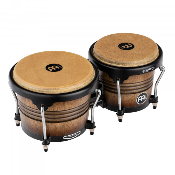 MEINL Percussion Marathon Series Bongo 6 3/4" Macho & 8" Hembra - Antique Tobacco Burst Matte (FWB190ATB-M)