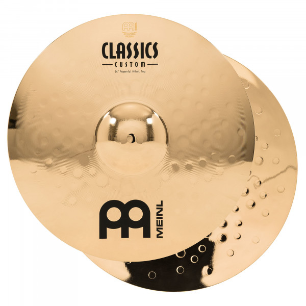 MEINL Cymbals Classic Custom Brilliant Powerful Hihat - 14" (CC14PH-B)